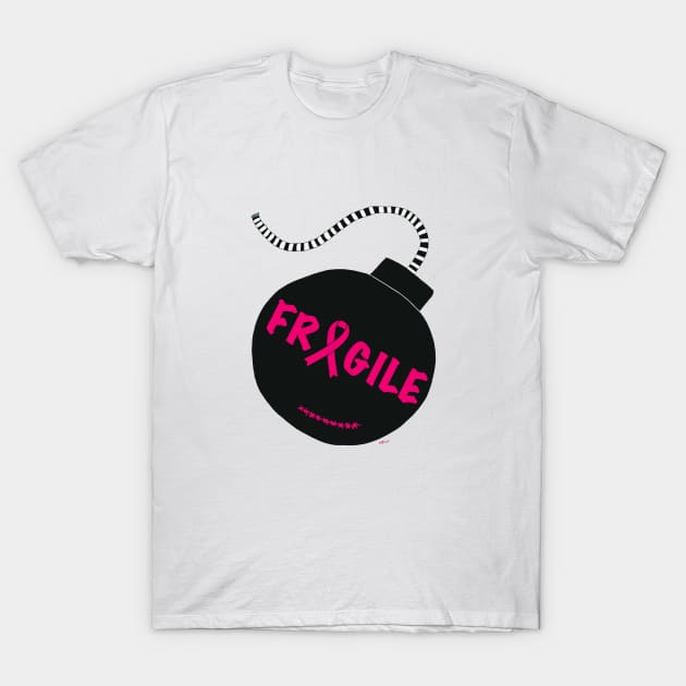 Fragile pink bomb T-Shirt by KBILU_Art